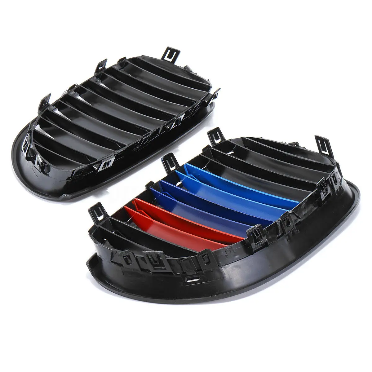 Глянцевая черная M Color Передняя решетка для радиатора BMW E60 E61 5 серии 2003 2010|Гоночные