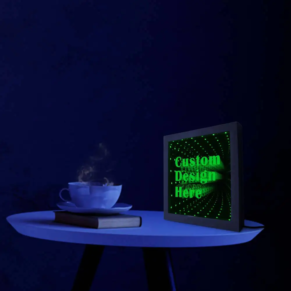 Модный дизайн вашего логотипа на заказ индивидуальная подсветка зеркала