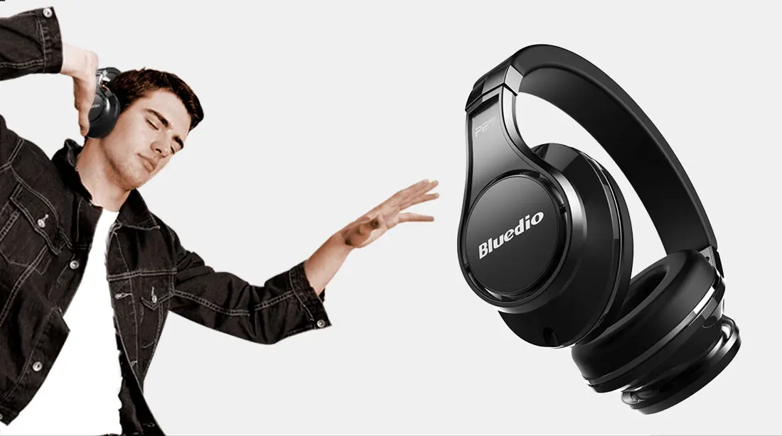 Bluedio UFO беспроводные Bluetooth наушники новые интеллектуальные шумоподавление HIFI стерео 8 динамик Профессиональная музыкальная гарнитура