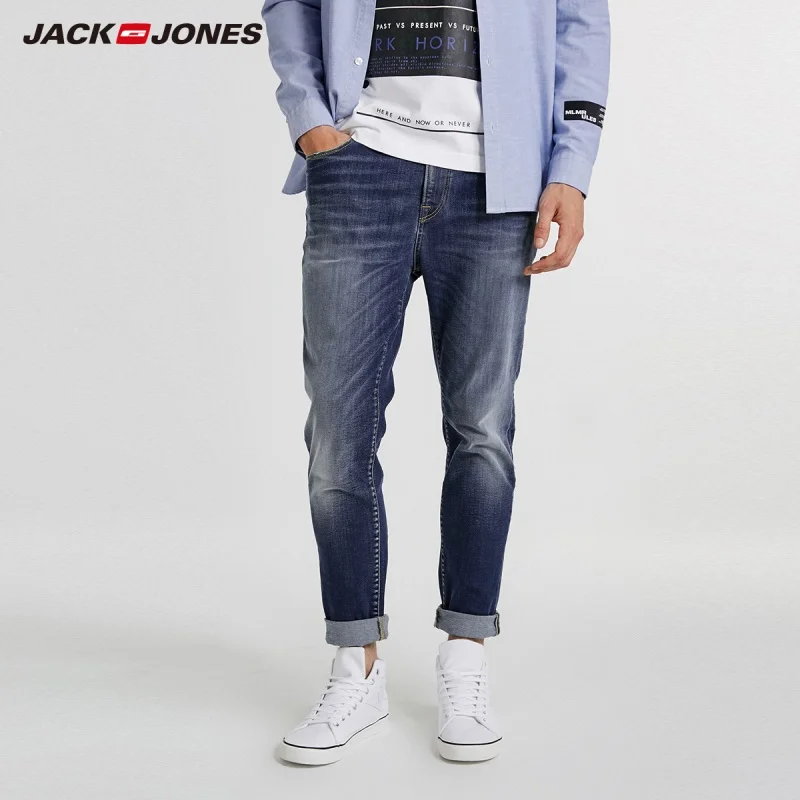 JackJones Для мужчин осенне-зимнее зауженное Стрейчевые узкие джинсы J | 218332501 Мужская