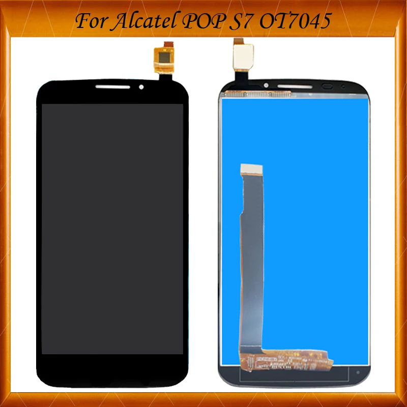 Черно белый цвет для Alcatel One Touch POP S7 7045 OT7045 7045Y ЖК дисплей + кодирующий