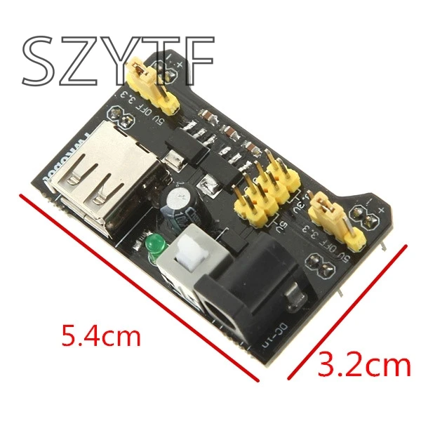 MB102 макетная плата модуль питания 3 V 5V Для Arduino Solderless хлебная регулятор напряжения
