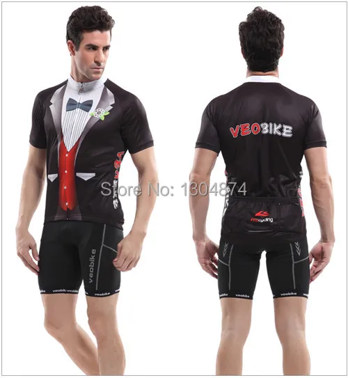 Summer Fashion Gentleman Breathable Cycling Jersey Short Sleeve Bicycle Wear Clothing Size(M-XXXL) VEOBIKE01 | Спорт и развлечения