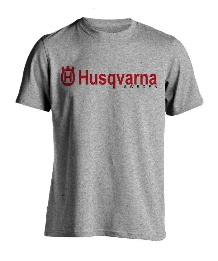 Husqvarna Sweden Logo T shirt Размер S M L XL XXL XXXL летняя Мужская модная футболка 100% хлопок Топы