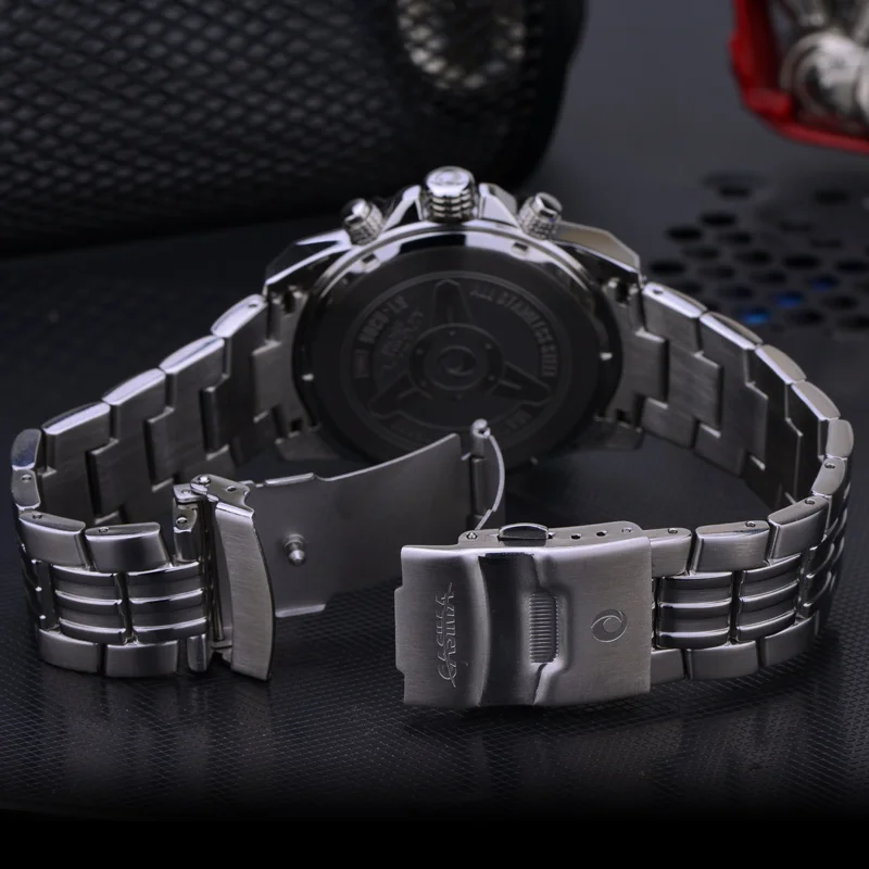 Часы CASIMA мужские кварцевые в стиле милитари роскошные модные светящиеся