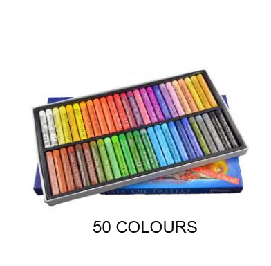 50 colors 48 цветов масляная пастель для художника, студента, граффити, мягкая Пастельная ручка для рисования, школьные канцелярские товары, товары для рукоделия, набор мягких карандашей - Цвет: 50 colors