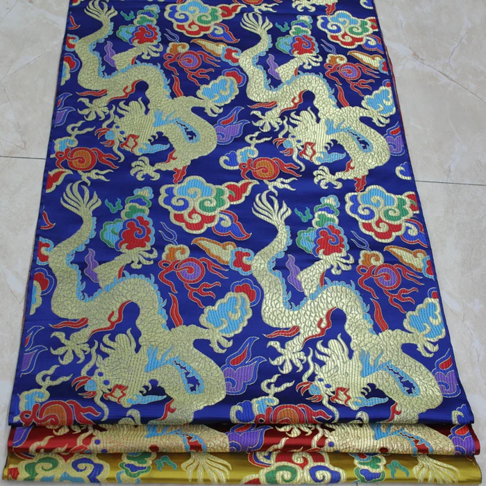 Chinese wind robes cheongsam dress gowns Mongolia Tibetan clothing fabric decorative jacquard brocade silk spinning manual | Дом и сад