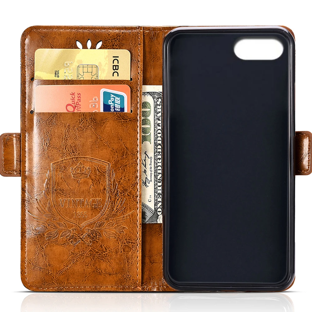 SRHE Flip Cover For Doogee Mix Case 5.5 inch Leather Silicone With Wallet Magnet Vintage DOOGEE |