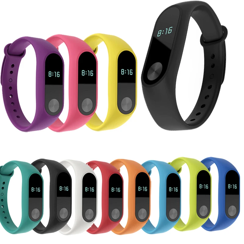 Ремешок сменный силиконовый для mi band 2 аксессуары смарт браслета Xiaomi