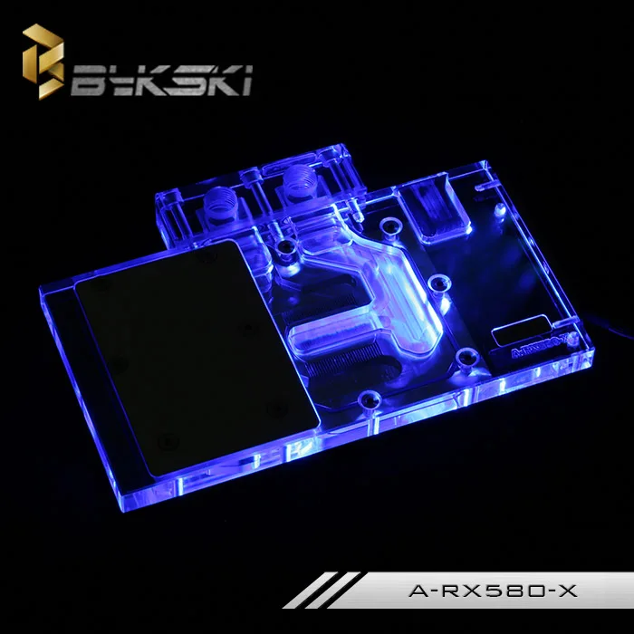 Bykski A-RX580-X карта открытая версия 580 полное покрытие графическая блок водяного