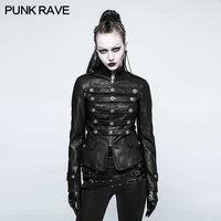 punk rave movie cool women biker leather black short jacket y 768