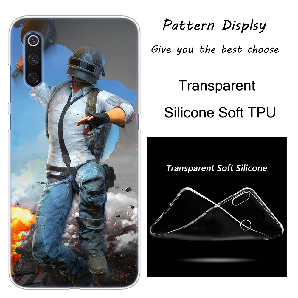 002 Горячие pubg игры силиконовый чехол для Xiaomi Pocophone F1 9T 9 9SE 8 A2 Lite A1 A2 Mix3 Redmi K20 7A Note 4 4X5 6 7 Pro S2 крышка - Цвет: 002