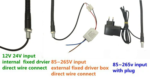 12V 24V 2W Гибкая микрофонная стойка светодиодный машина рабочий светильник