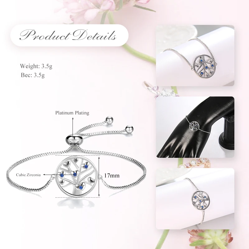 UMODE Life Tree Bracelets Lace Up Adjustable Bracelet For Women Bangles Femme Jewellery Accessories Free Shipping UB0167 |