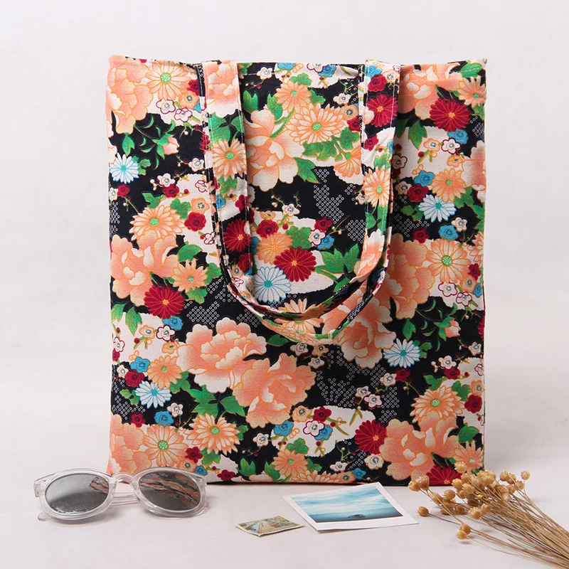 YILE двухслойная хлопковая хозяйственная сумка + подкладка Eco Tote японский стиль