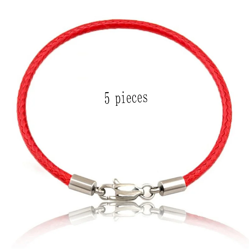 5 шт./лот оптовая продажа женские и мужские модные аксессуары с красной нитью