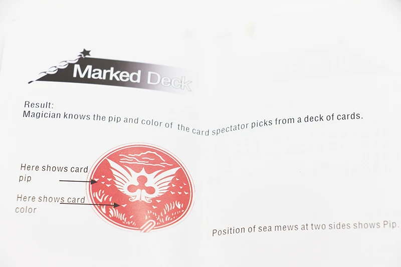 Помеченная колода для зачистки игральные карты волшебные трюки в покер уличная