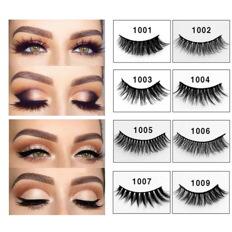 Женские объемные норковые ресницы для наращивания ресниц 2 пары натуральных