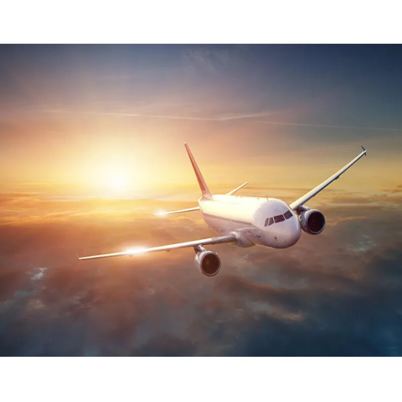 Алмазная вышивка с самолетом ручной работы картина из квадратных страз самолёт