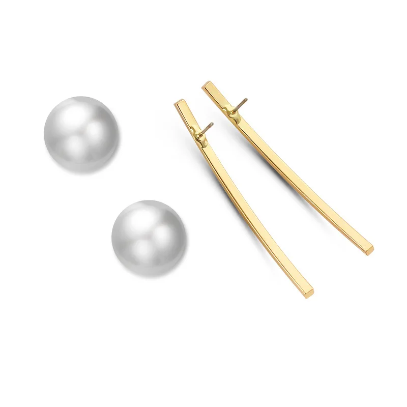 Белый искусственный жемчуг гибочная палка простой стиль позолоченные