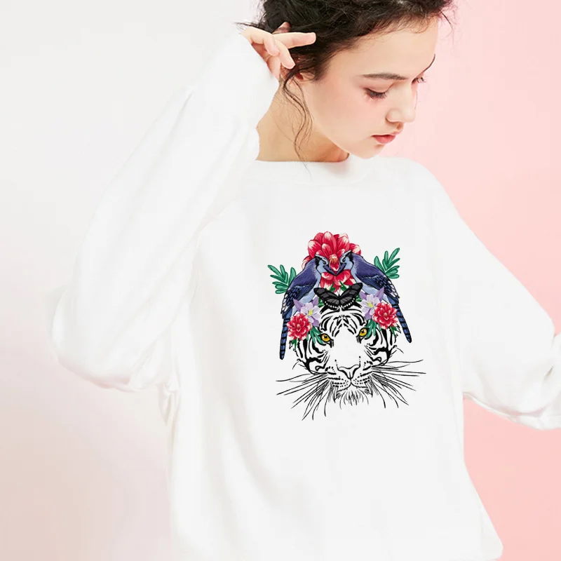 Pulaqi мультфильм тигр утюгом переводной для футболки одежды Термотрансферная