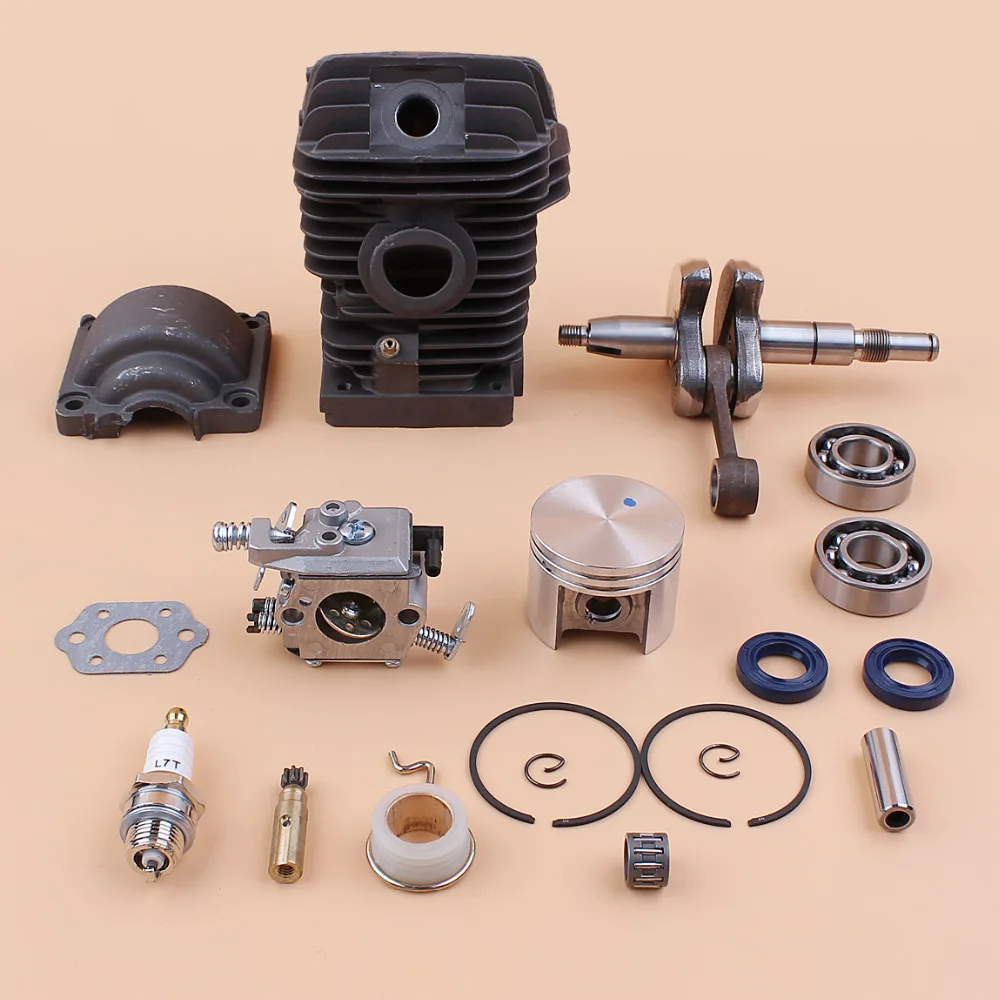 

42.5mm Cylinder Piston Crankshaft Bearing Carburetor Oil Pump Kit For STIHL MS250 MS230 023 025 MS 250 230 Chainsaw Parts