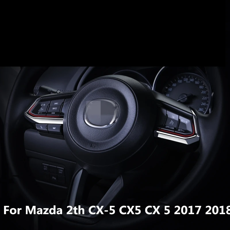 Для Mazda 2th CX 5 CX5 2017 2018 рулевое колесо декоративные круглые Блестки яркий интерьер