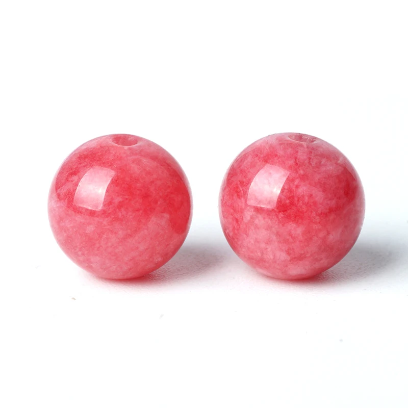 Бусины из натурального камня Родохрозит кровяного красного цвета бусины