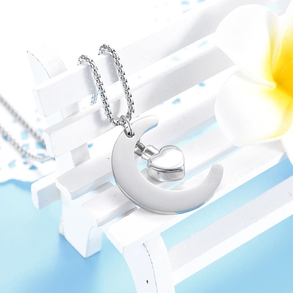 IJD9497 I Love You to the Moon and Back Urn ожерелье для праха памятный сувенир кремации ювелирные