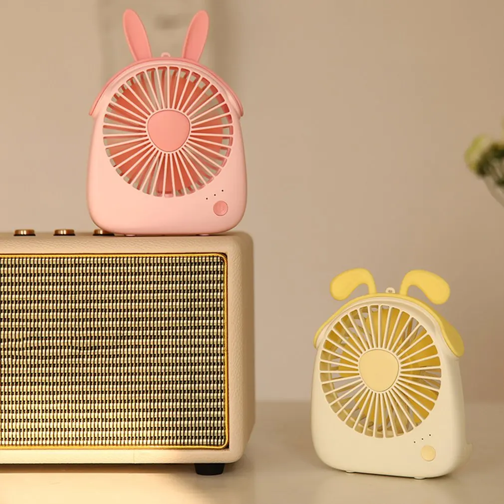 Usb Rechargeable Low Noise Mini Fan Summer Desktop Electric Cute Animal Figure Handheld | Бытовая техника