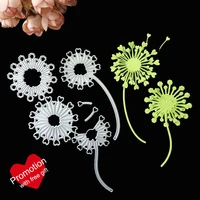 dandelion flower metal cutting dies for diy scrapbooking album paper cards decorative crafts embossing die cuts