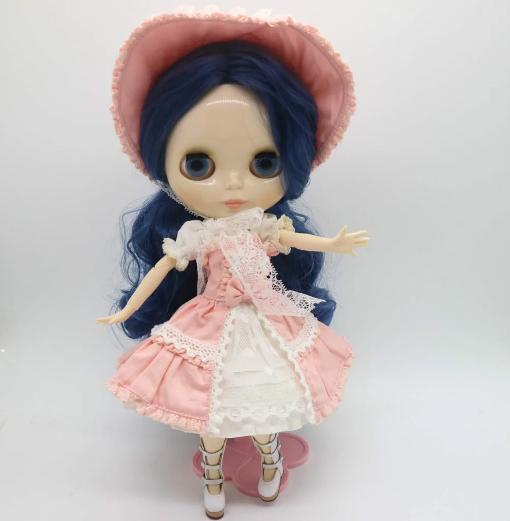 Кукла телесного цвета с синими волосами фабричная кукла подходит для DIY 20180419 |