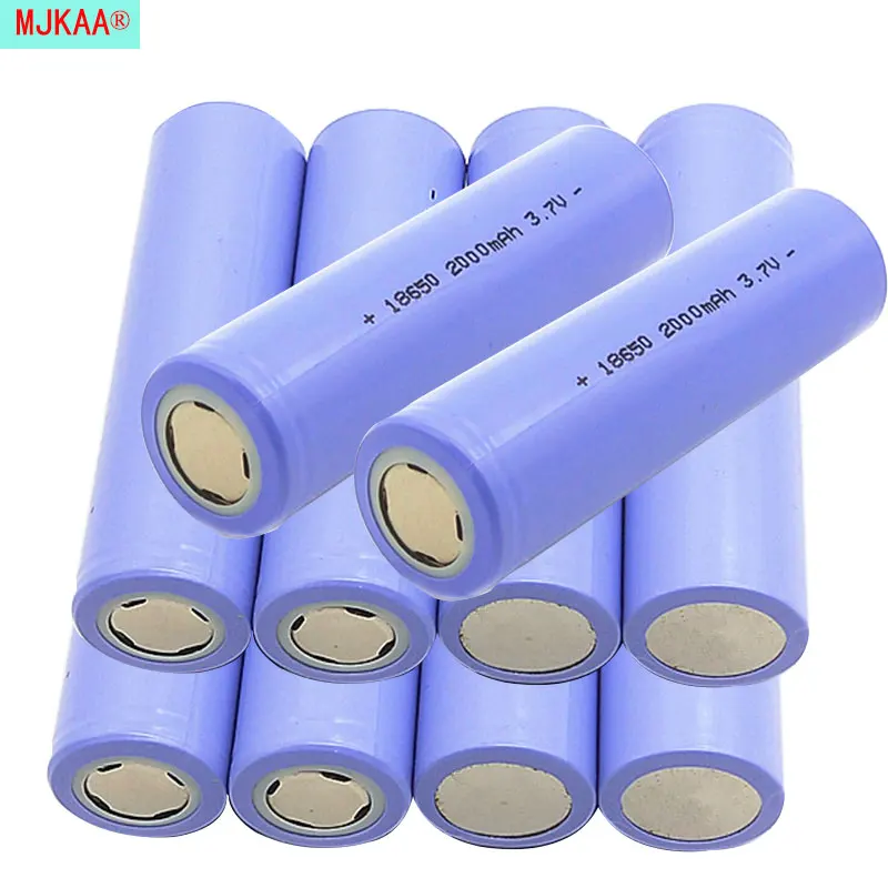 2019 High Quality 18650 2000mAh 3.7v Li-ion Purple Lithium Rechargeable Battery for Flashlight | Электроника