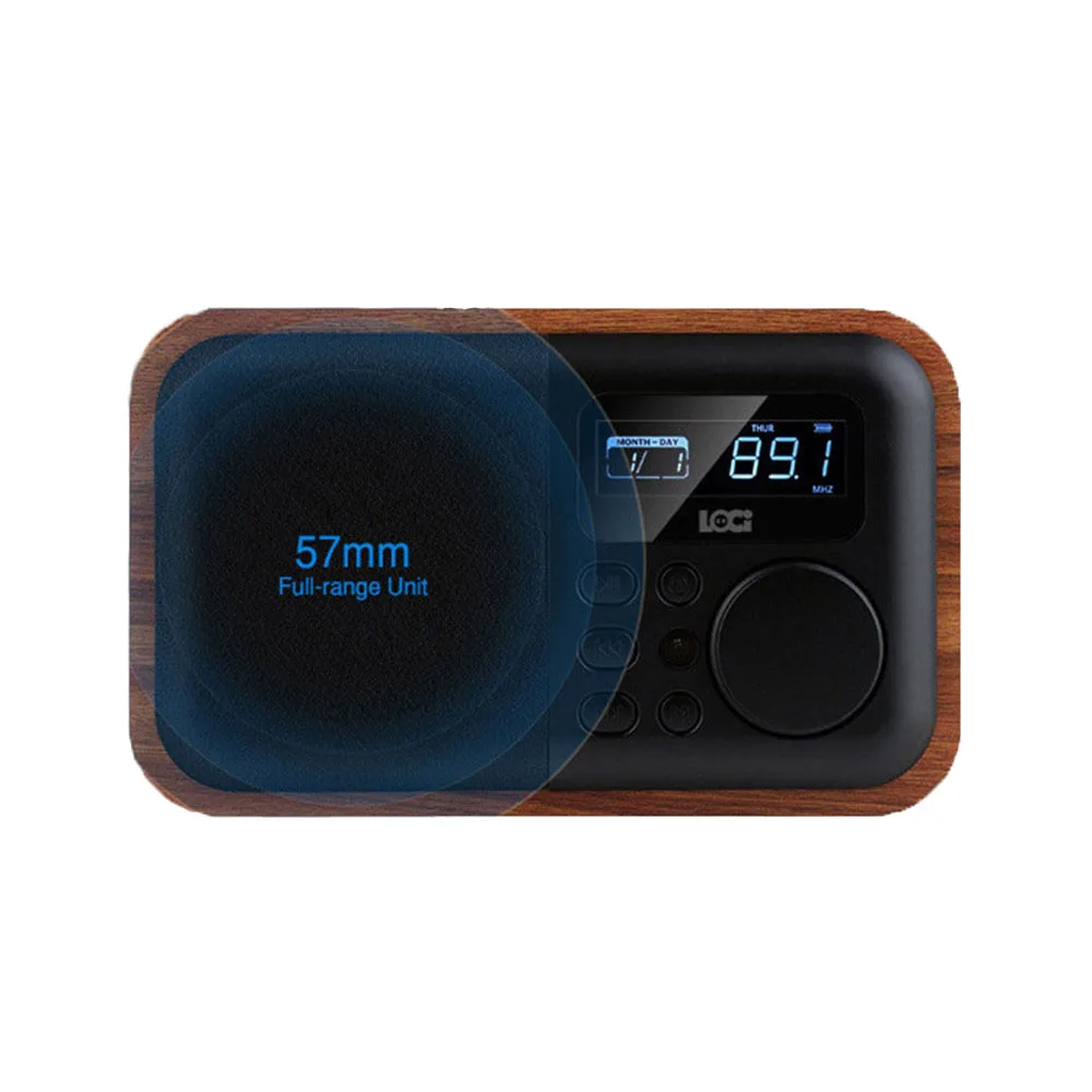 D90 беспроводной деревянный портативный Bluetooth динамик сигнализация и дисковая