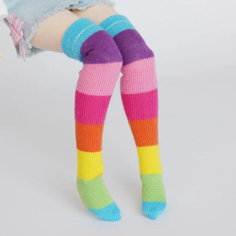 1 пара милых носков для куклы Blyth, Azone, Licca, куклы-Барби, 1/6 цвета, аксессуары, игрушки для девочек
