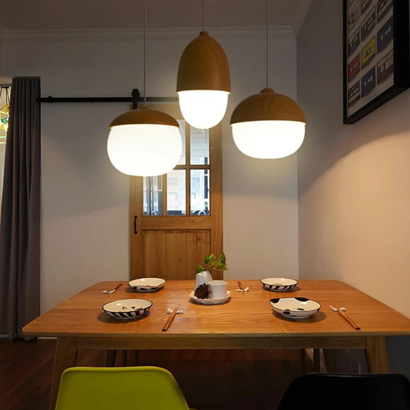 [DBF] Скандинавская модель гайки креативная Люстра для ресторана Светильник E27