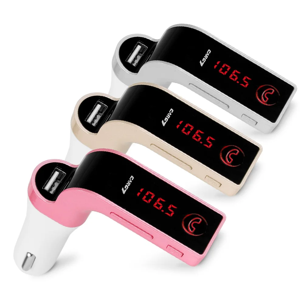 Беспроводной музыкальный плеер MP3 LCD Bluetooth аудио передатчик FM гарнитура микрофон