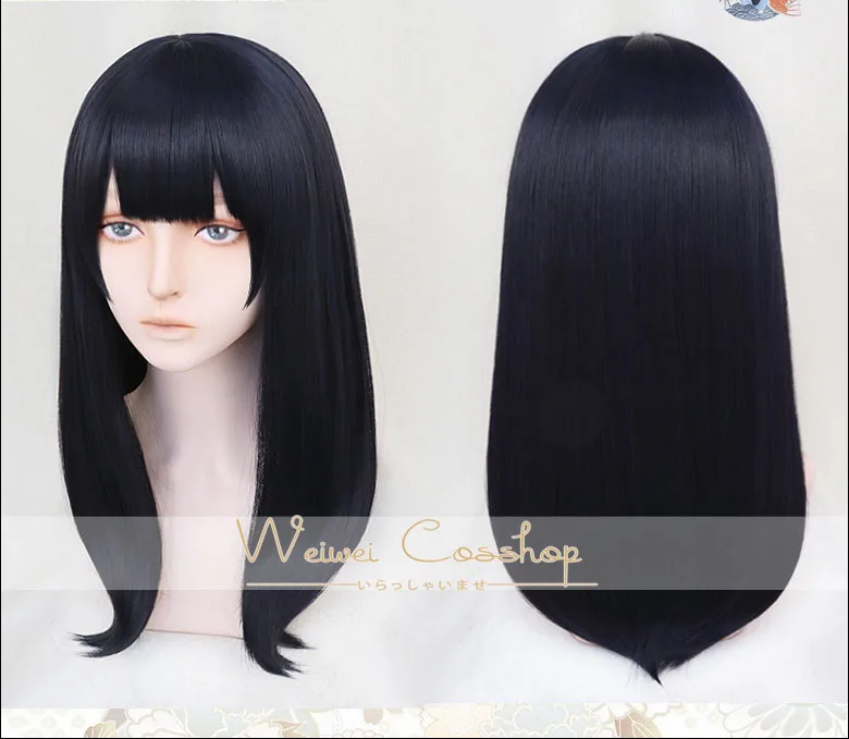 

Anime SSSS.GRIDMAN Takarada Rikka Cosplay Wig Long Black Straight Heat Resistant Synthetic Hair Costume Wigs + Wig Cap