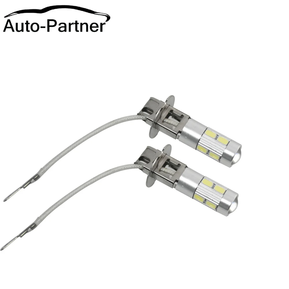 

2pcs H3 Led Bulb Car Fog Lights High Power Lamp 5630 SMD Auto Leds bulbs Car Light Source12V 6000K Headlight