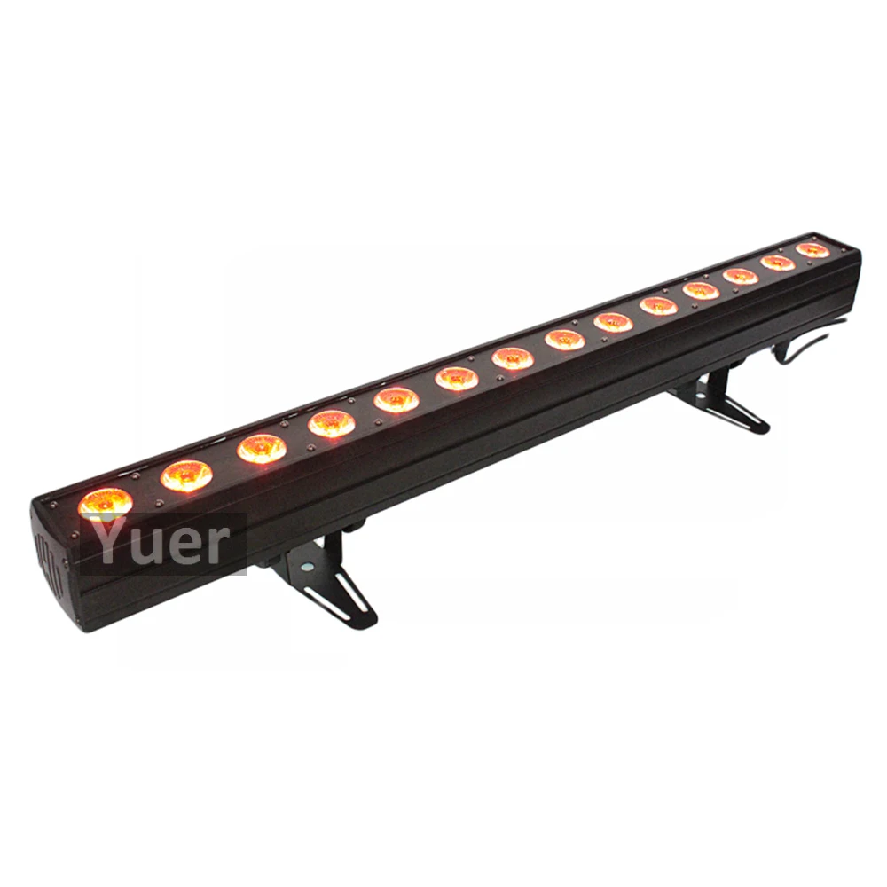 New Disco Lighting 14X12W RGBWA-UV 6IN1 LED Wall Wash Light DMX Party bar Stage Effect Lights DJ Music Colours Lamp | Лампы и