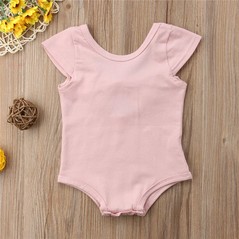 2019 Cute Newborn Infants Baby Girls Bowknot Bodysuit Backless Jumpsuit Toddler Summer Children Kids Soft Cotton Casual Clothes | Детская