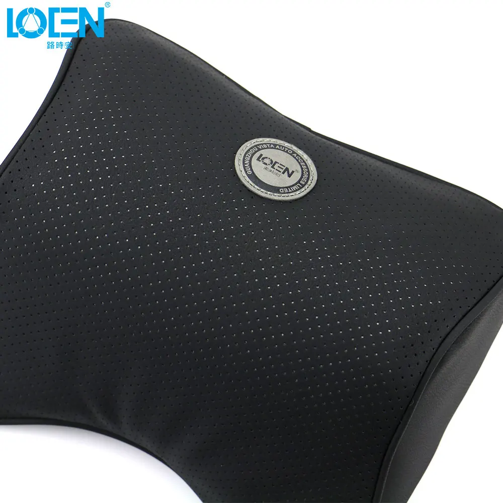 LOEN кожа пространство memory foam автокресло подушка для шеи к автомобильному