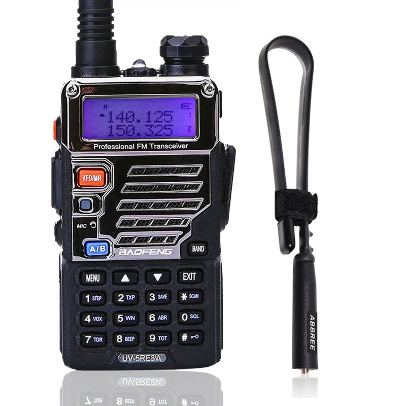add Tactical antenna BaoFeng UV-5RE 8 Вт Walkie Talkie plus двухдиапазонный UV 5RE радио VOX фонарик Ручной 10 км дальний BF-UV5RE ветчины 2 пути радио - Цвет: add Tactical antenna