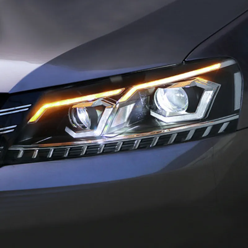 VLAND автомобильный светильник для VW Passat B7 US Verson головной 2012 2016 водонепроницаемый DRL