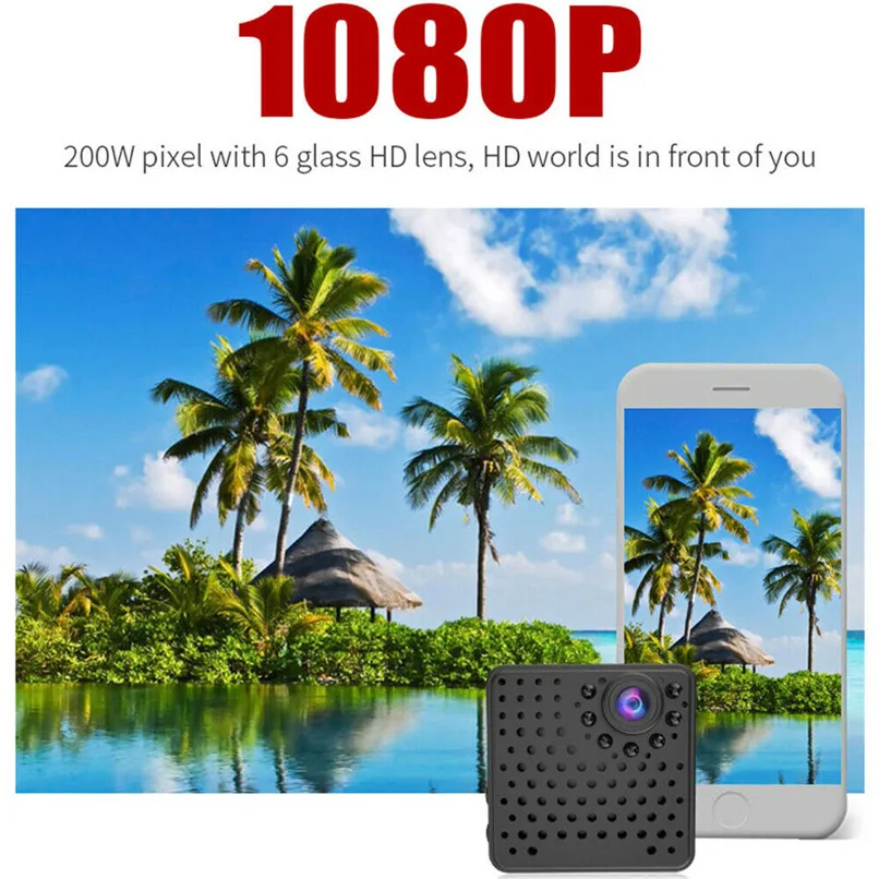 Мини-камера HD 1080P ночного видения беспроводная Wi-Fi IP-камера HDQ19 видеокамера