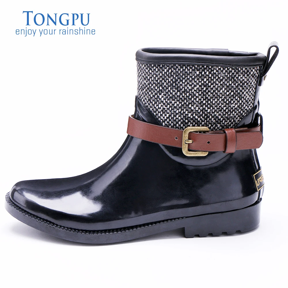 TONGPU женские резиновые сапоги до щиколотки 242 542|rubber boots|boots for womanrubber boots women |