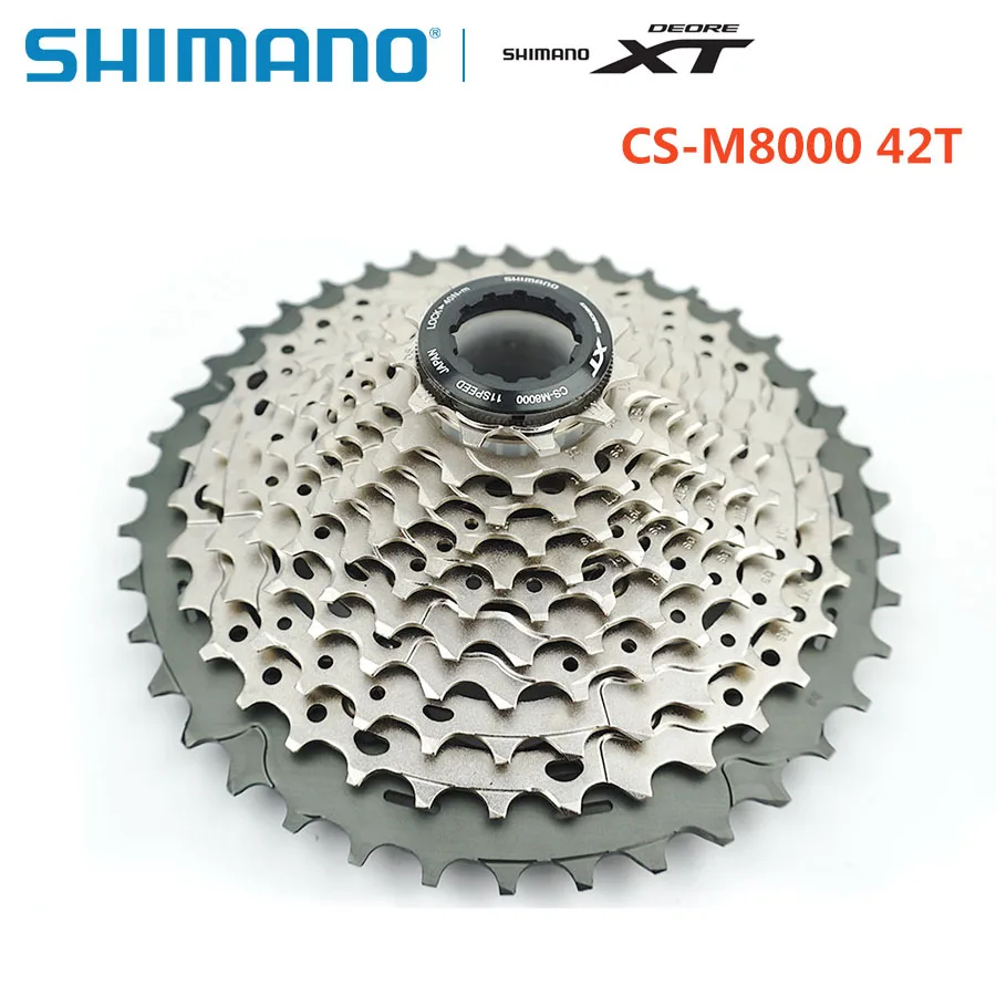 SHIMANO DEORE XT CS-M8000 кассета Звездочка 11S скорость 11-40T тип карты для горного велосипеда маховик Shimano оригинальные аксессуары для велосипеда
