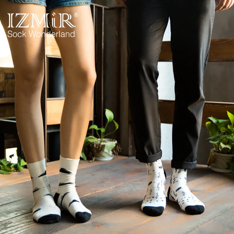 10 Пар/лот Новый женский носки прилив мультфильм осенью и зимой длинные оптом |