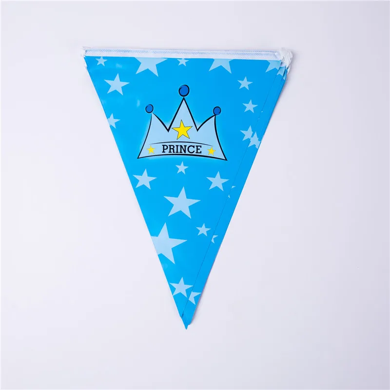 Banner 1 pcs Корона принца Baby Shower одноразовая посуда для вечеринки бумажные салфетки баннер скатерть стакан с соломинкой тарелки день рождения принадлежности - Цвет: Banner 1 pcs