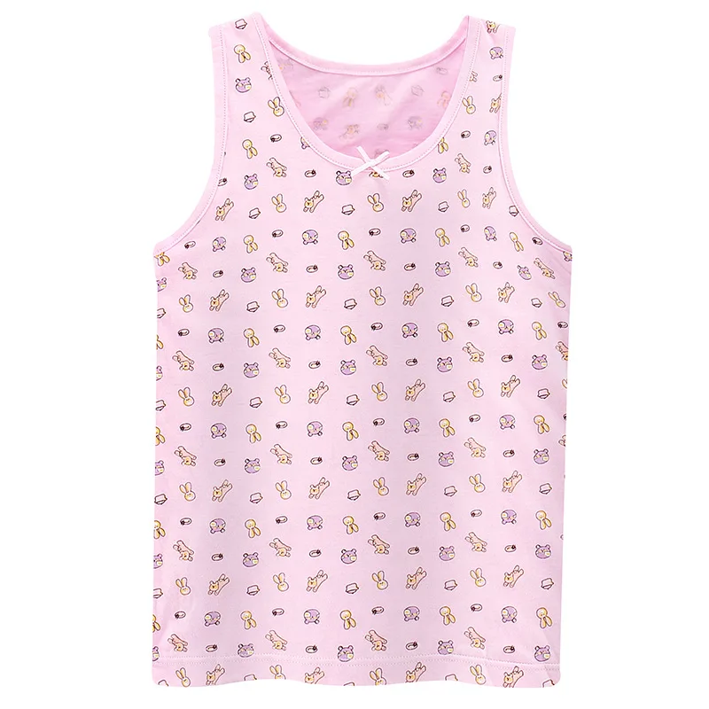 3 шт./лот Летний жилет для девочек футболка хлопковый топ без рукавов детская